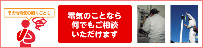 電気のことなら何でもご相談下さい